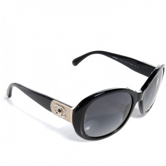 EUC BLACK CHANEL ACETATE CC TURNLOCK SUNGLASSES 5234-Q Acetate CC - Picture 12 of 15